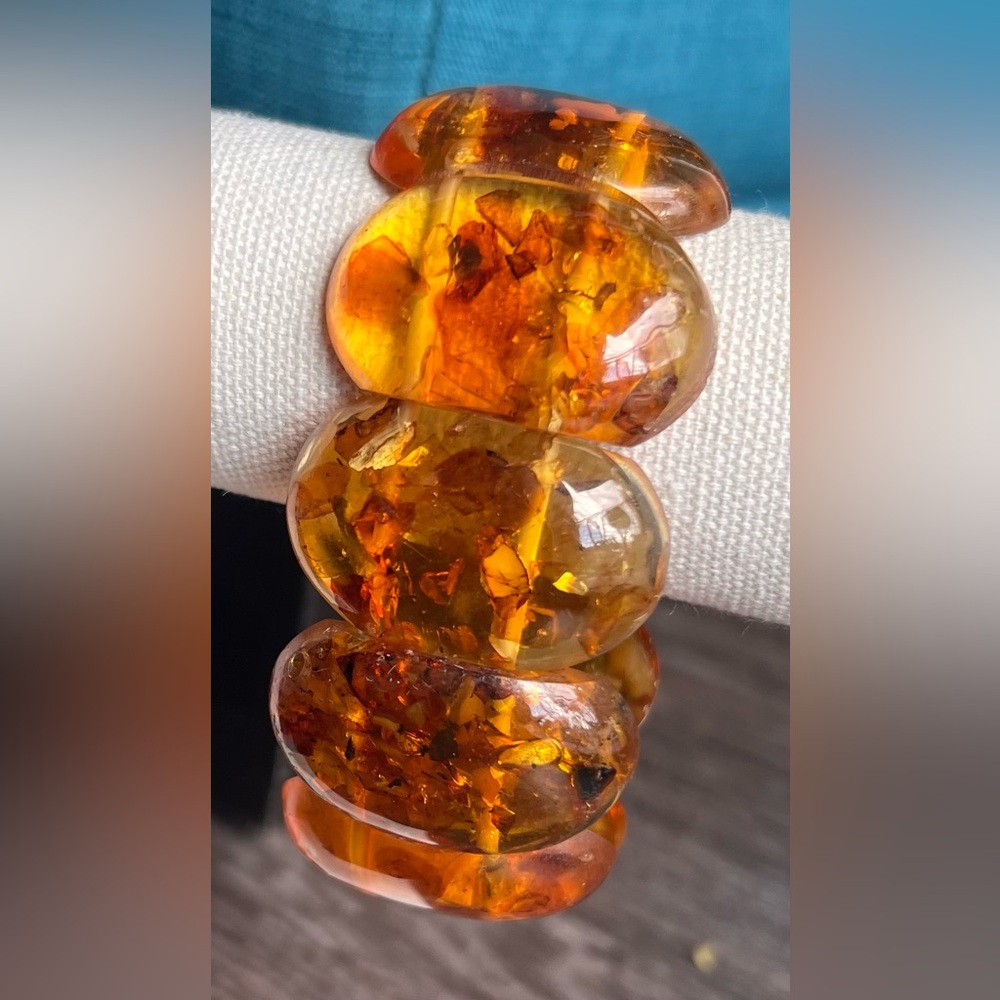 25 year old Baltic Amber Stretch Bracelet